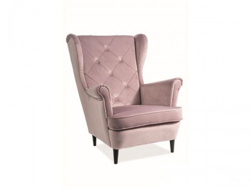 Кресло Signal Lady Velvet Античный розовый